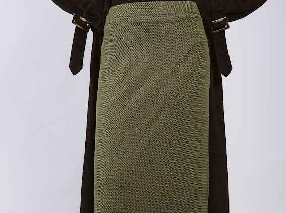 Wool skirt - olive