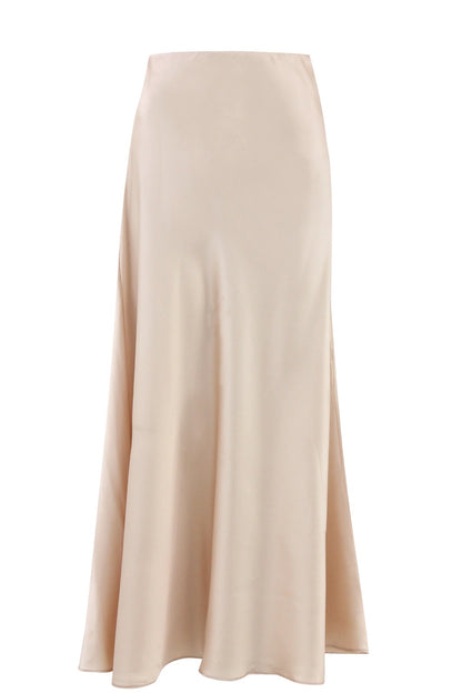 Satin Skirt - beige