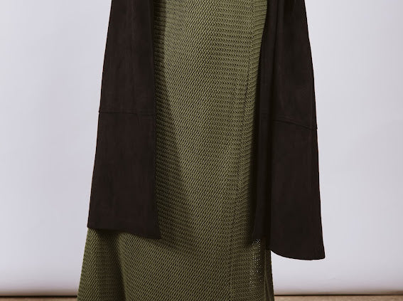 Wool skirt - olive